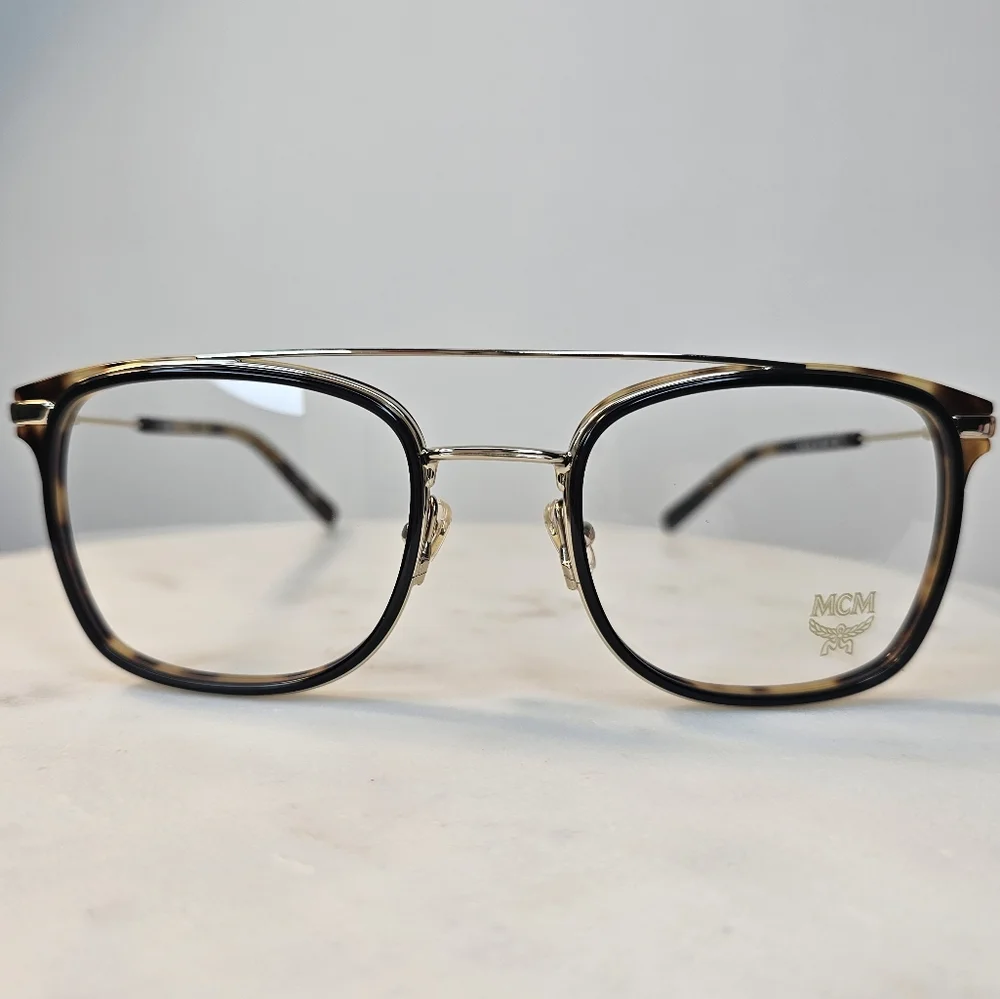 MCM Women's‎ 53 mm Black & Havana Horned Aviator Style Eyeglasses Frames